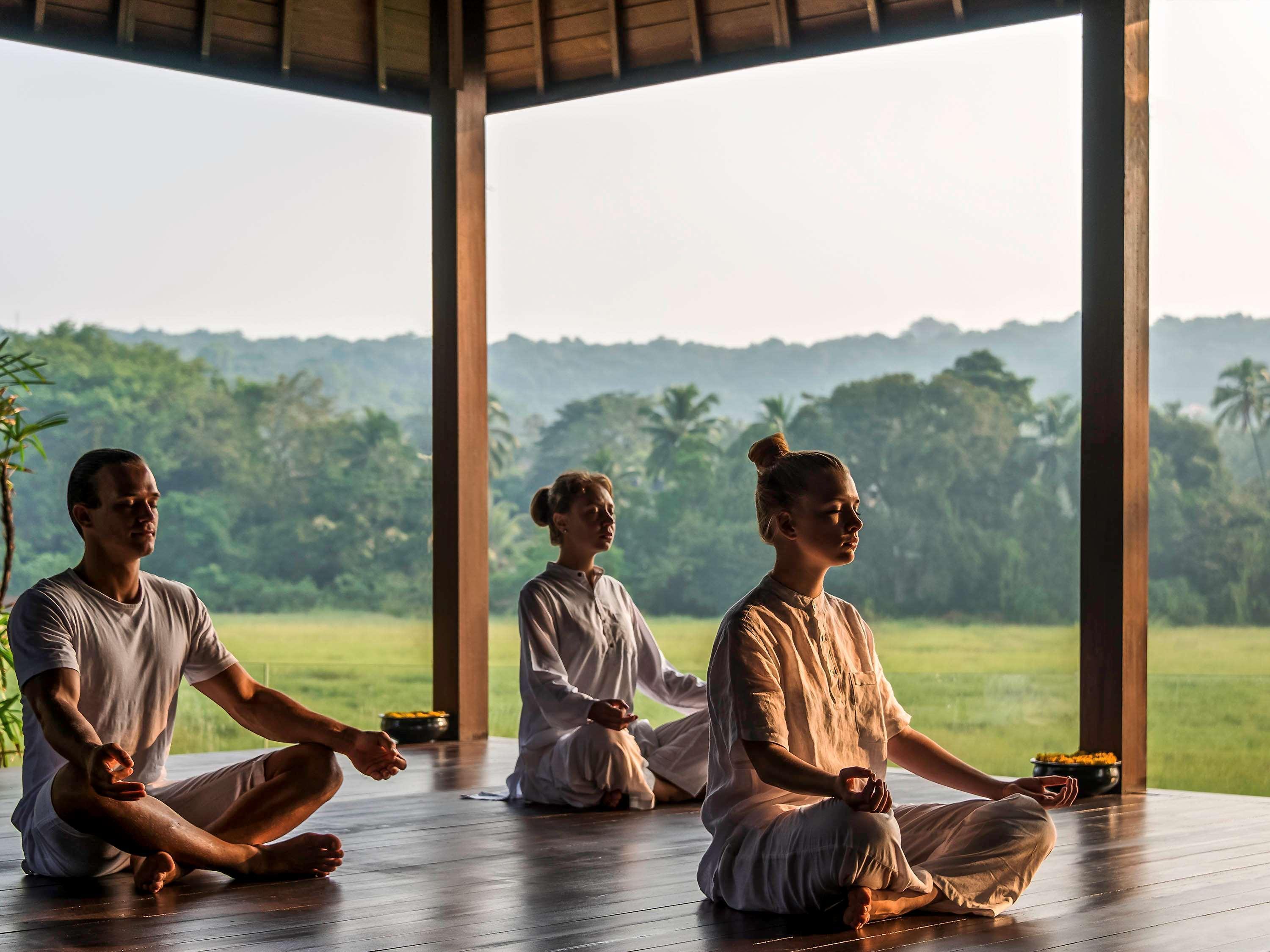 Novotel Goa Resort & Spa Candolim Luaran gambar Meditation at the Banyan Retreat